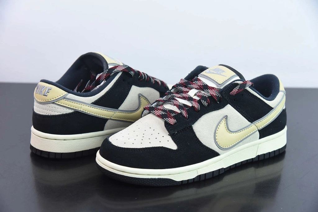 Dunk Low LX Black Suede Team Gold by Air Jordan