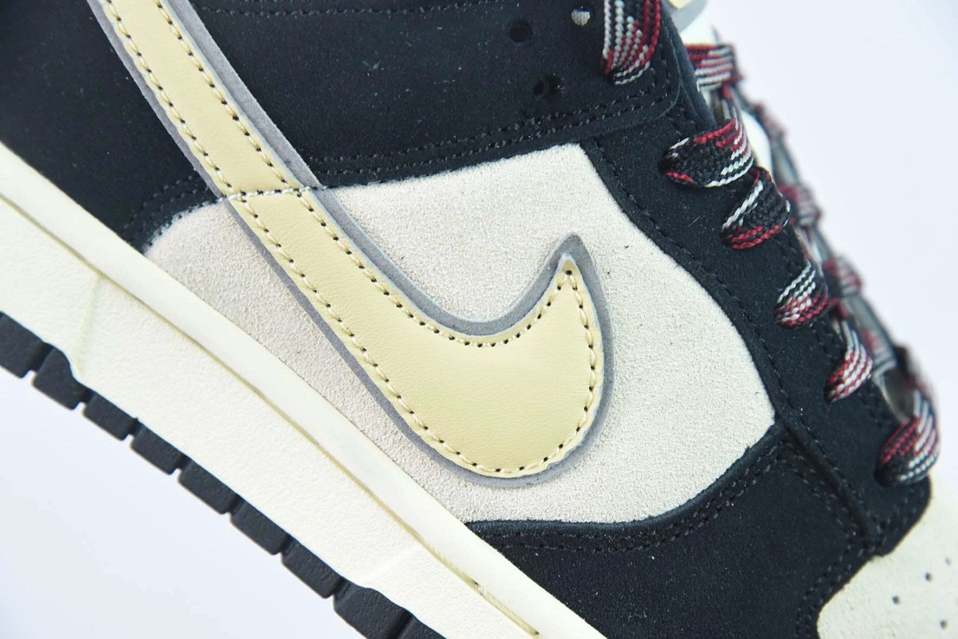 Dunk Low LX Black Suede Team Gold by Air Jordan