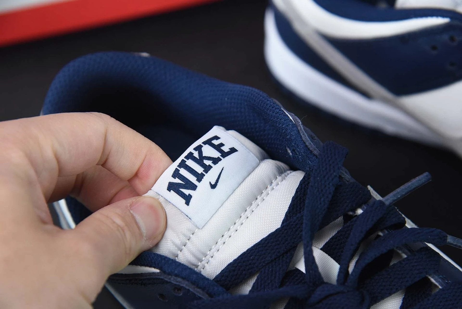 Dunk Low Summit White Midnight Navy by Air Jordan