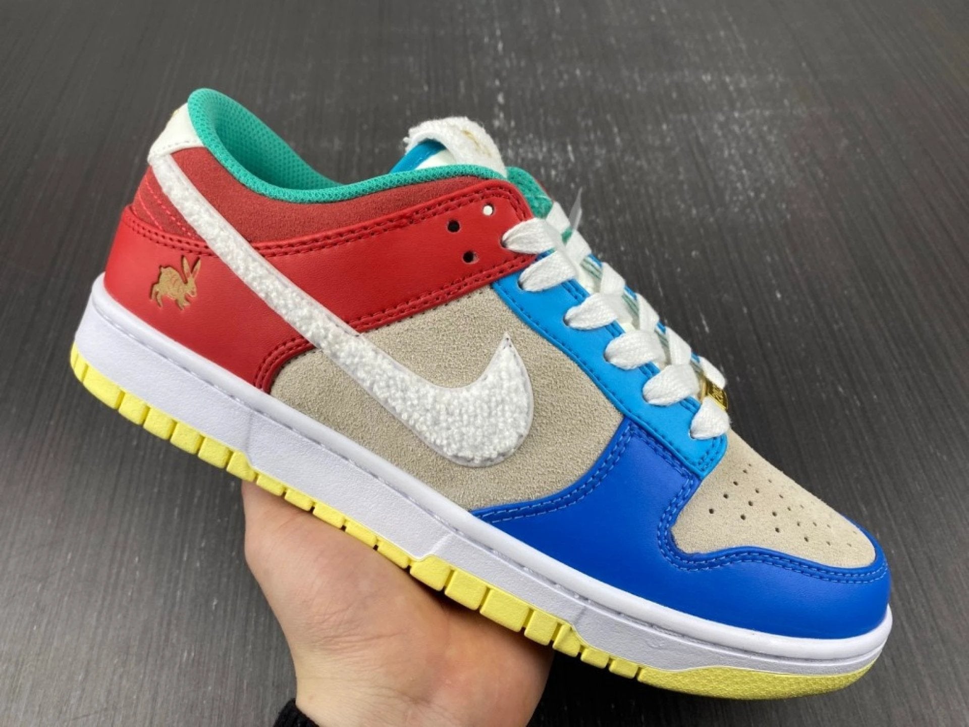 Dunk Low Retro PRM Year of the Rabbit Blue Orange Cream by Air Jordan