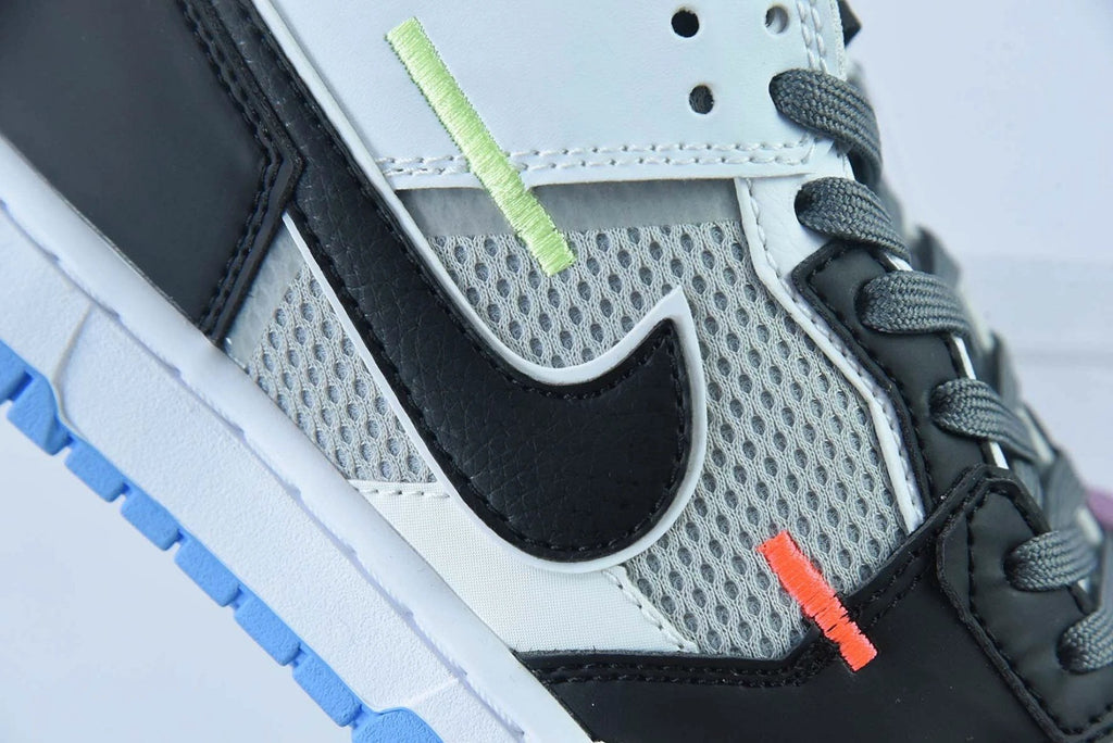 Dunk Low Scrap Black Neutral Grey University Blue White by Air Jordan