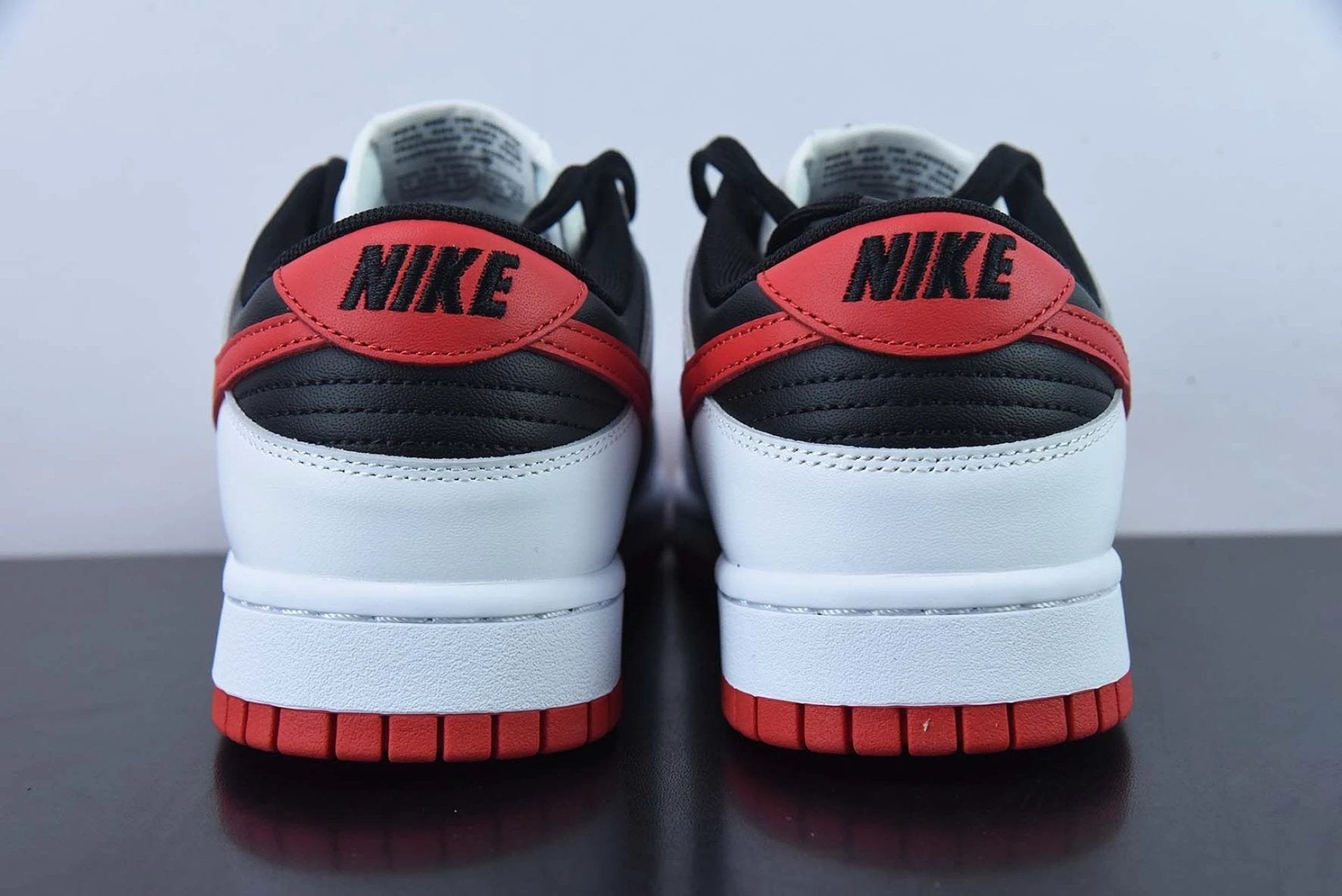 Dunk Low Retro White Black University Red by Air Jordan