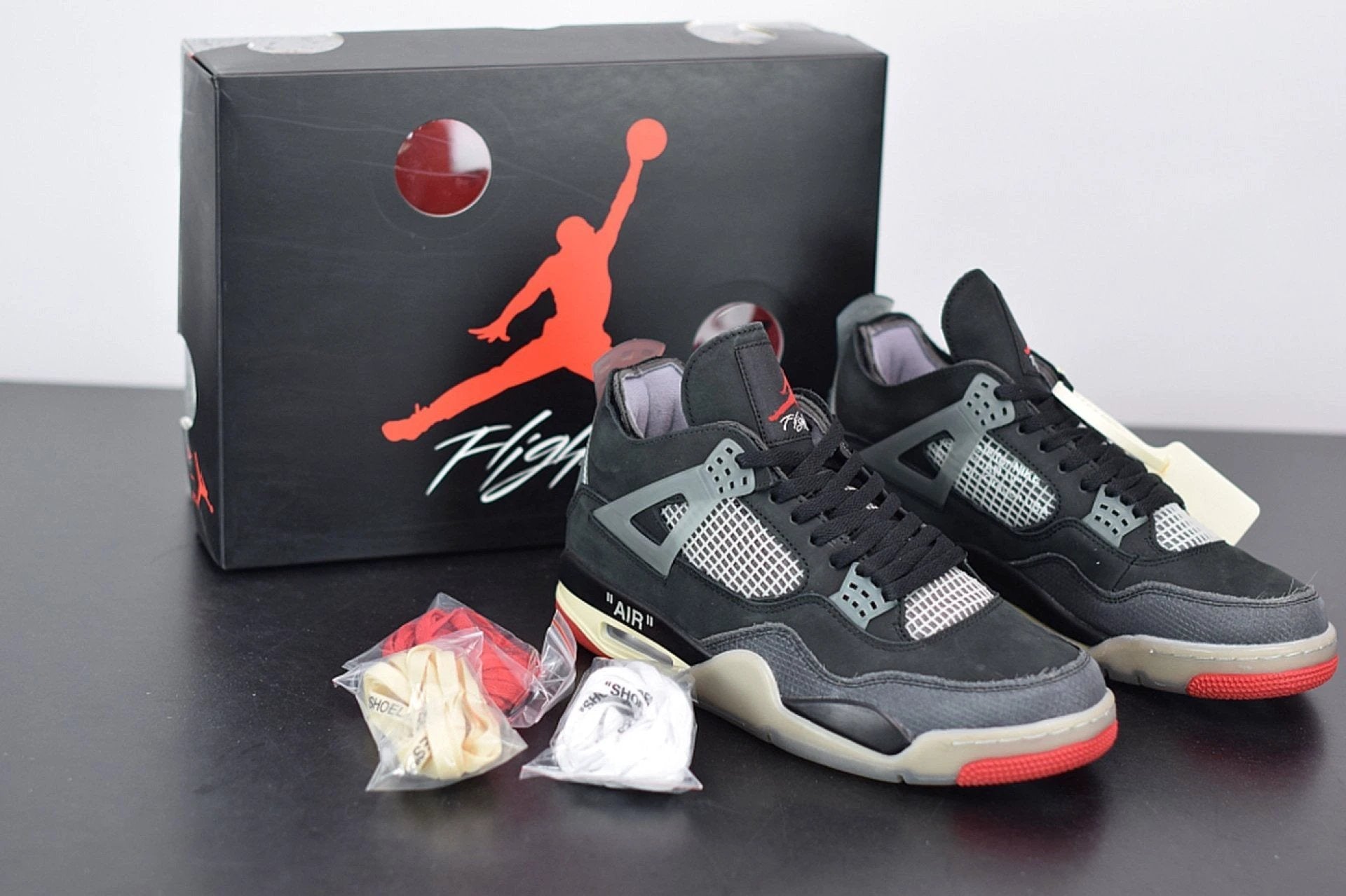 Off-White x Air Jordan 4 Bred by Air Jordan