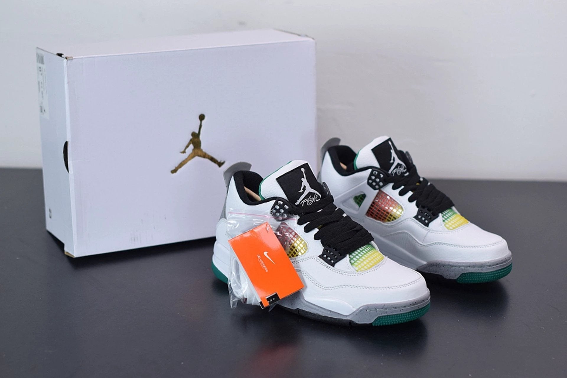 Air Jordan 4 Retro Lucid Green Rasta by Air Jordan
