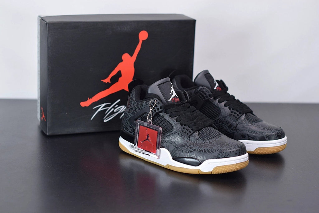 Air Jordan 4 Retro Laser Black Gum by Air Jordan