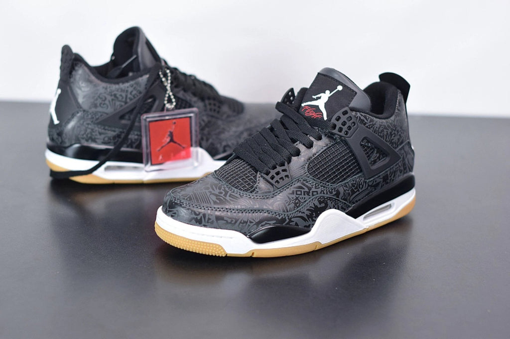 Air Jordan 4 Retro Laser Black Gum by Air Jordan