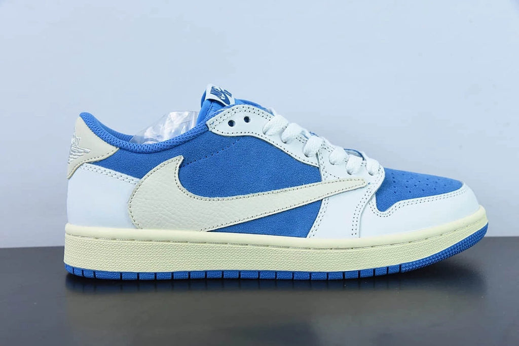Travis Scott x Air Jordan 1 Low Fragment Design White Blue CQ4277-212 by Air Jordan