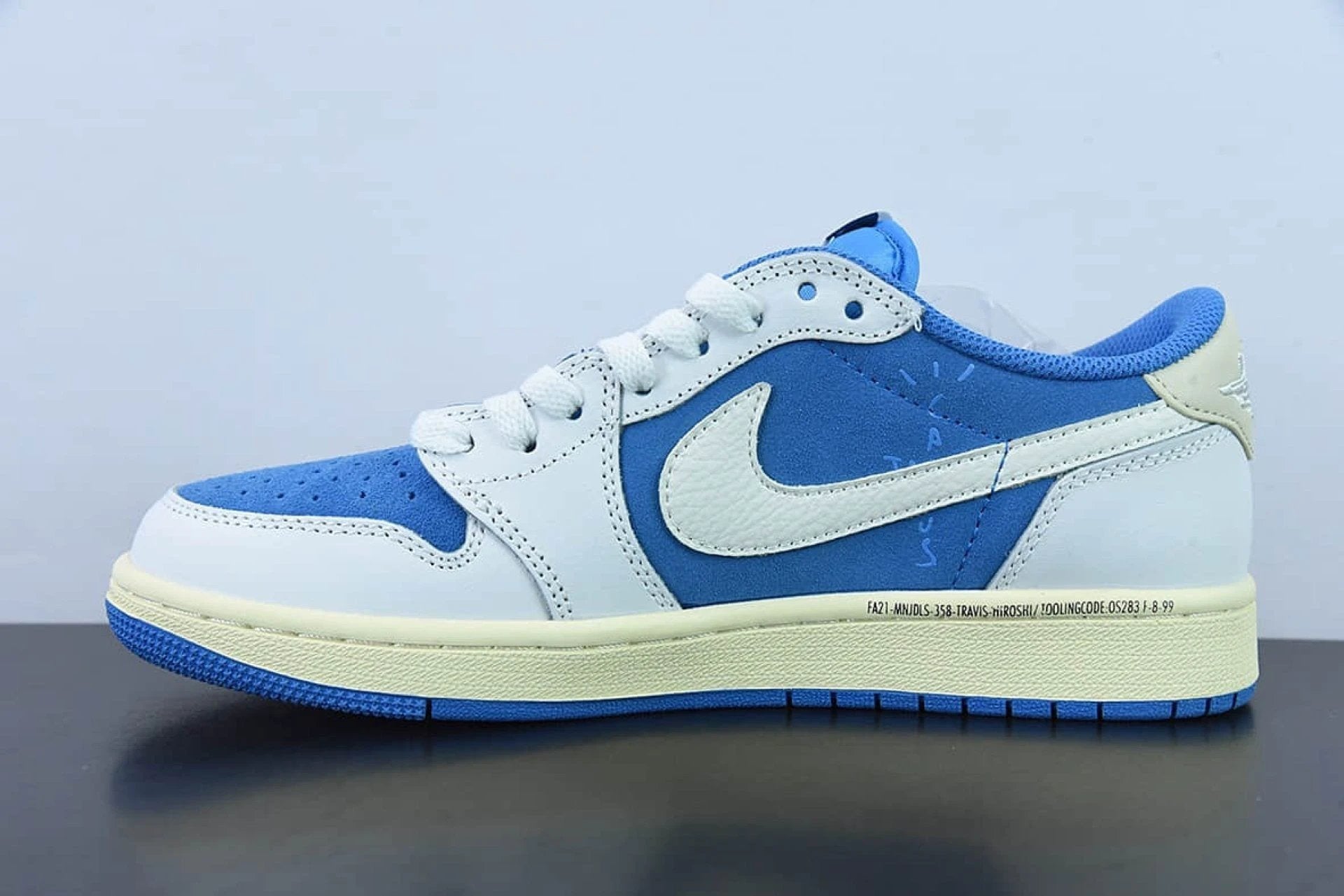 Travis Scott x Air Jordan 1 Low Fragment Design White Blue CQ4277-212 by Air Jordan