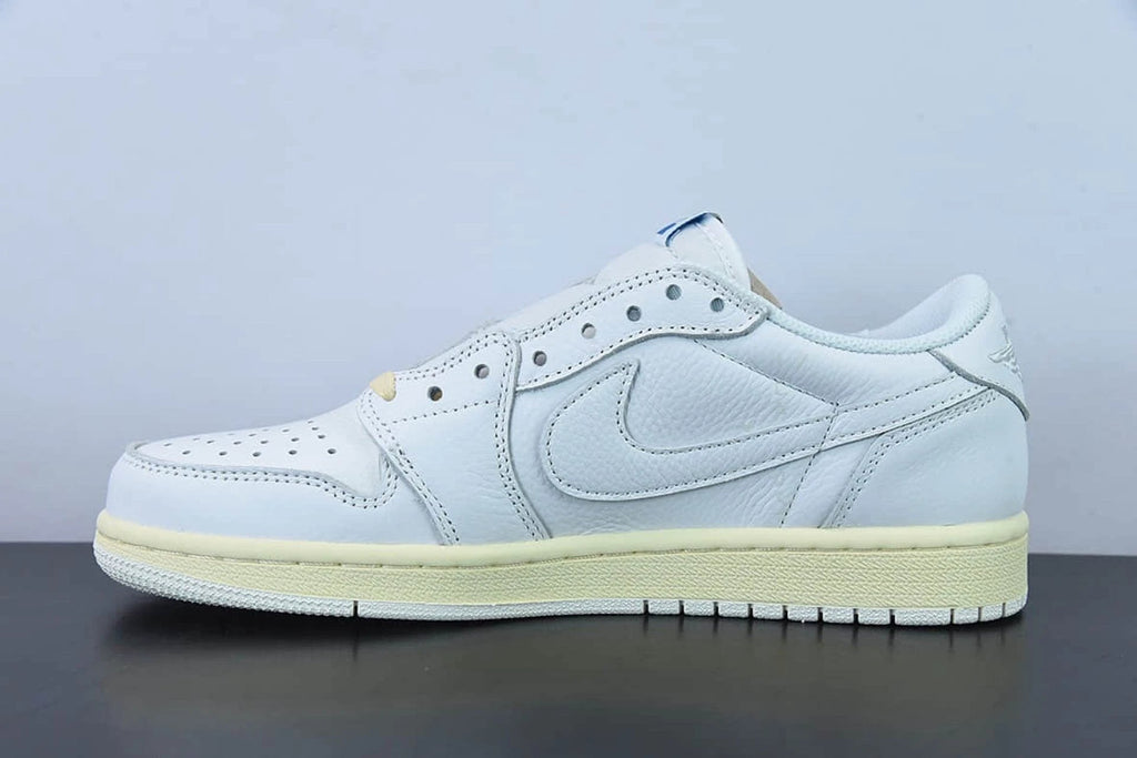 Travis Scott x Fragment x Nike Air Jordan 1 Low Cream White Blue CQ3277-100 by Air Jordan
