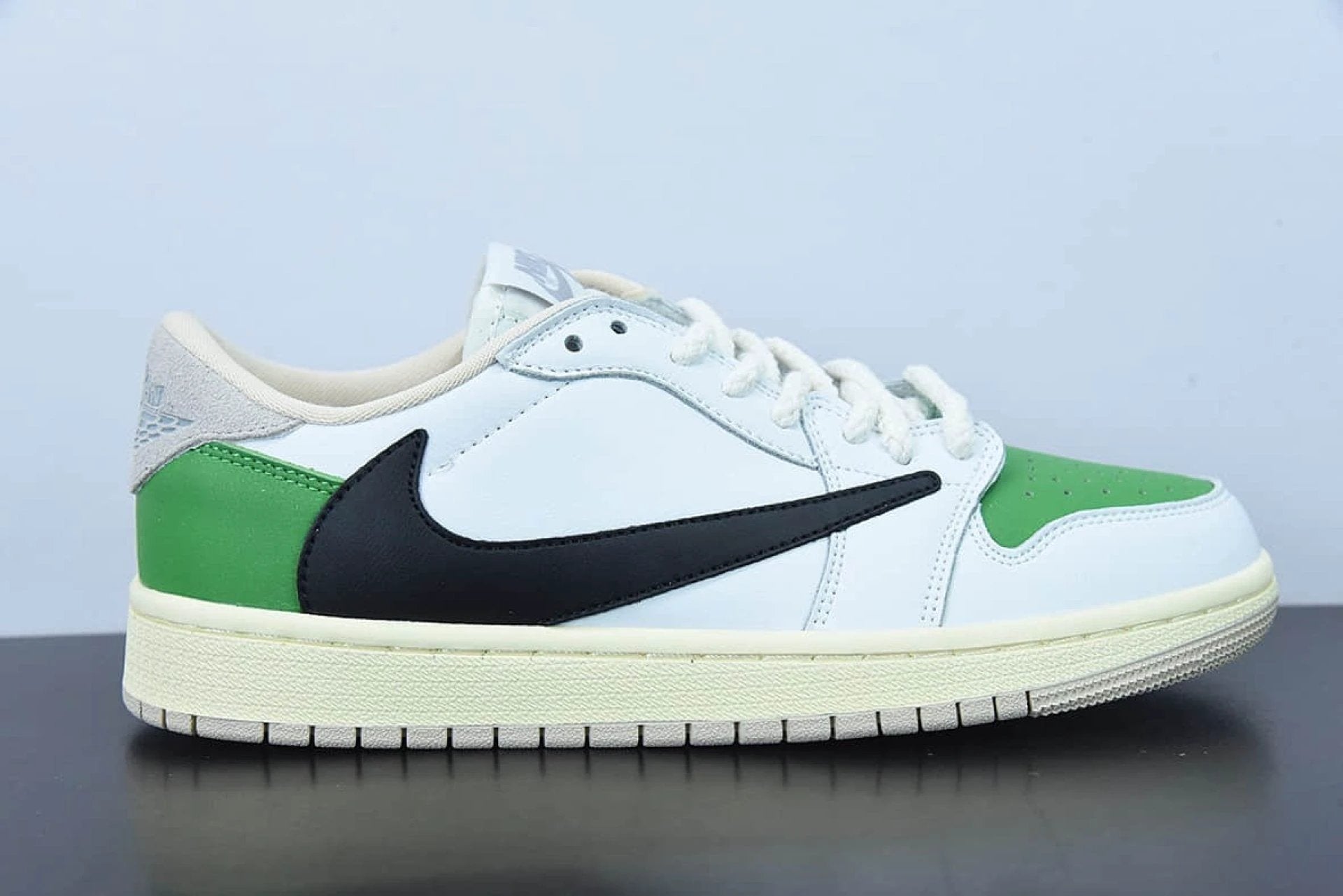 Travis Scott x Fragment x Nike Air Jordan 1 Low White Sail Green DM7866-716 by Air Jordan