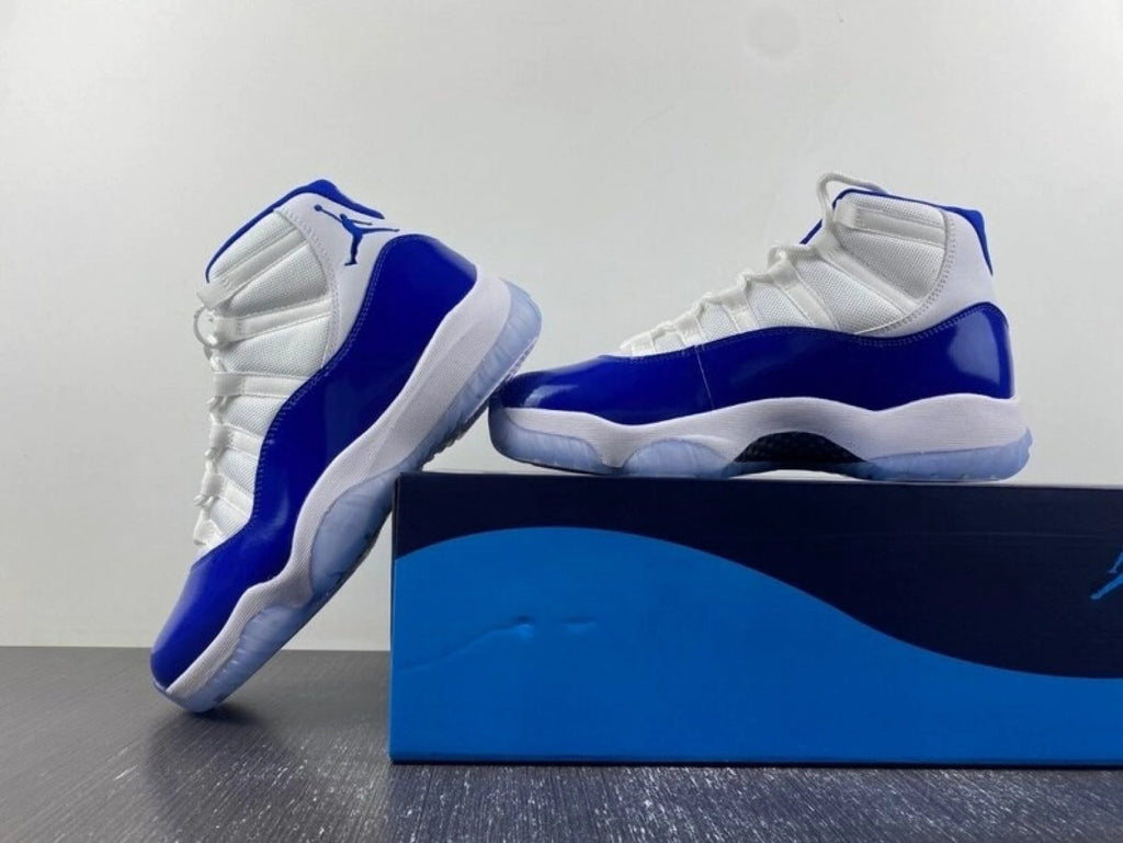 Air Jordan 11 Retro High Wmns “barons” Blue Sneakers by Air Jordan
