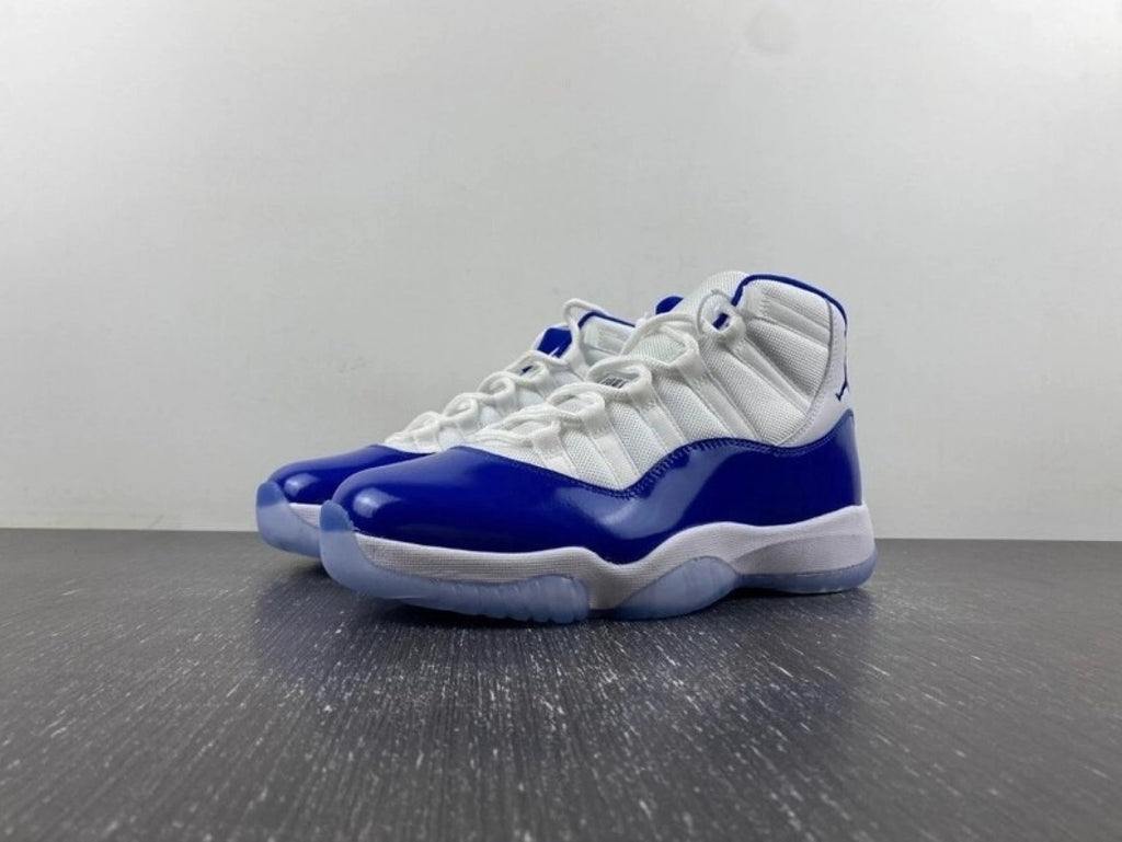 Air Jordan 11 Retro High Wmns “barons” Blue Sneakers by Air Jordan