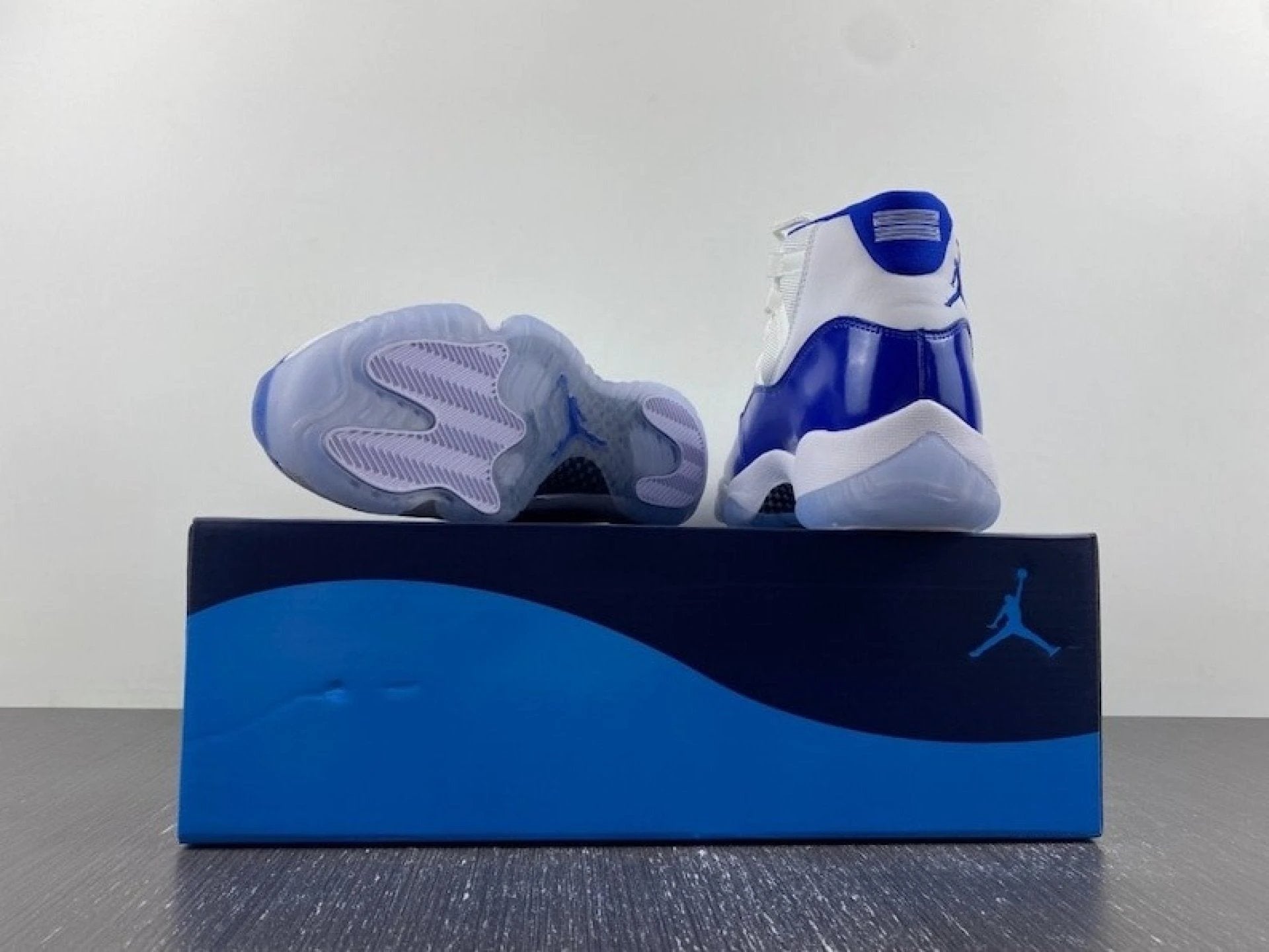Air Jordan 11 Retro High Wmns “barons” Blue Sneakers by Air Jordan