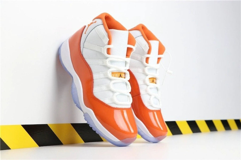 Air Jordan 11 ‘florida Gators’ White Orange Sneakers by Air Jordan