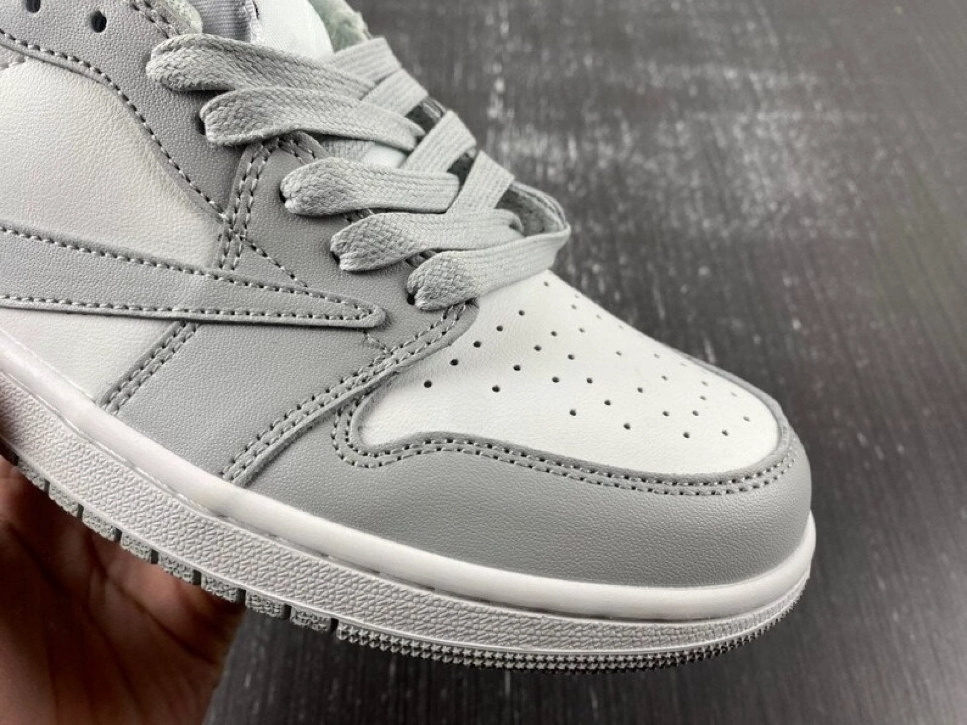 Travis Scott X Jordan 1 Low White Gray by Air Jordan