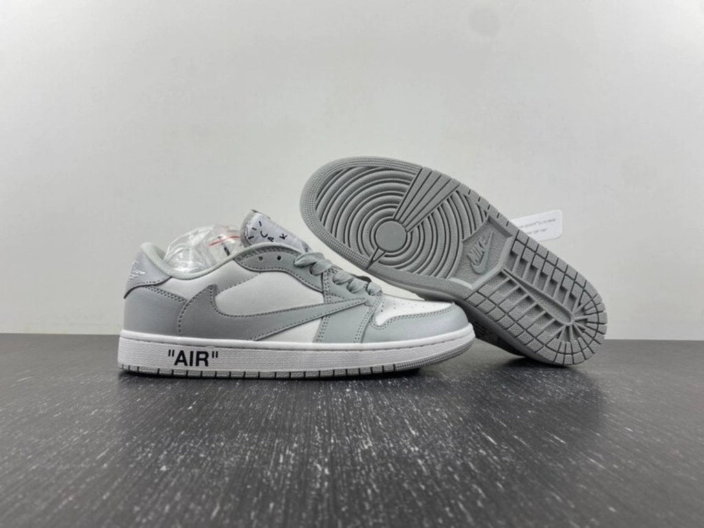 Travis Scott X Jordan 1 Low White Gray by Air Jordan