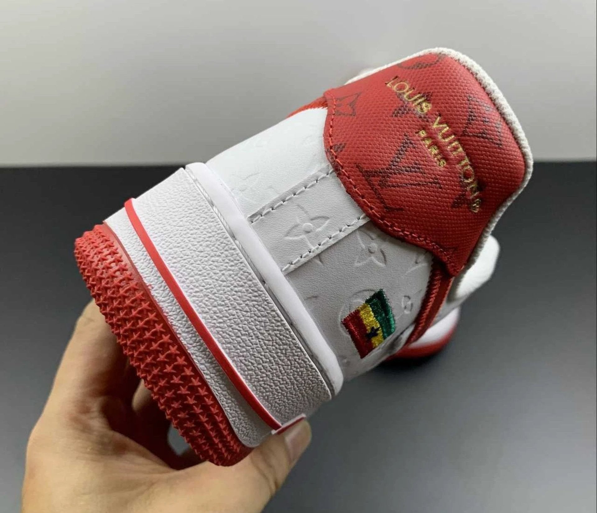 Air Force 1 Low Monogram White Red Off-White by Air Jordan
