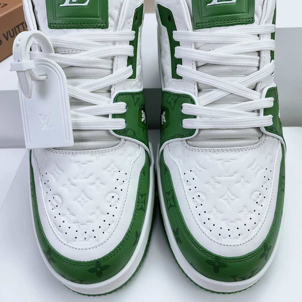 Luxury Virgil Trainer Sneakers #54 Signature Green White by Air Jordan