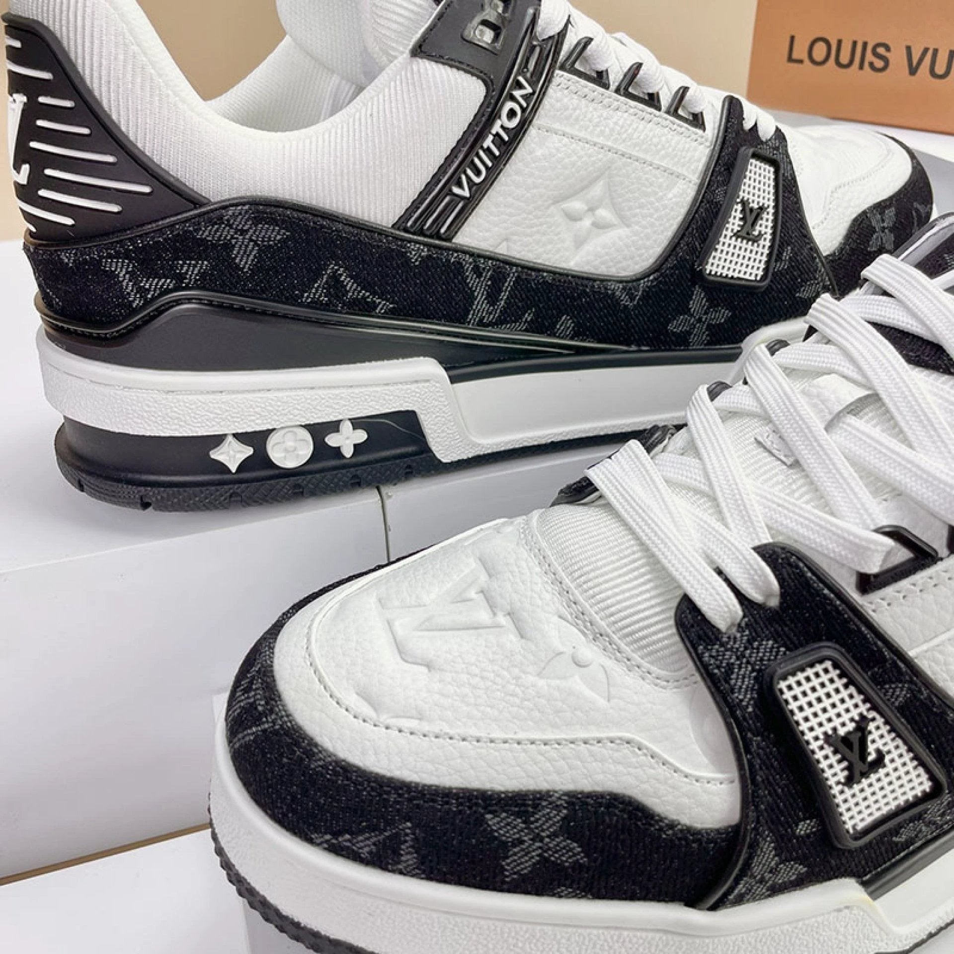 Luxury Virgil Trainer Sneakers White Black by Air Jordan