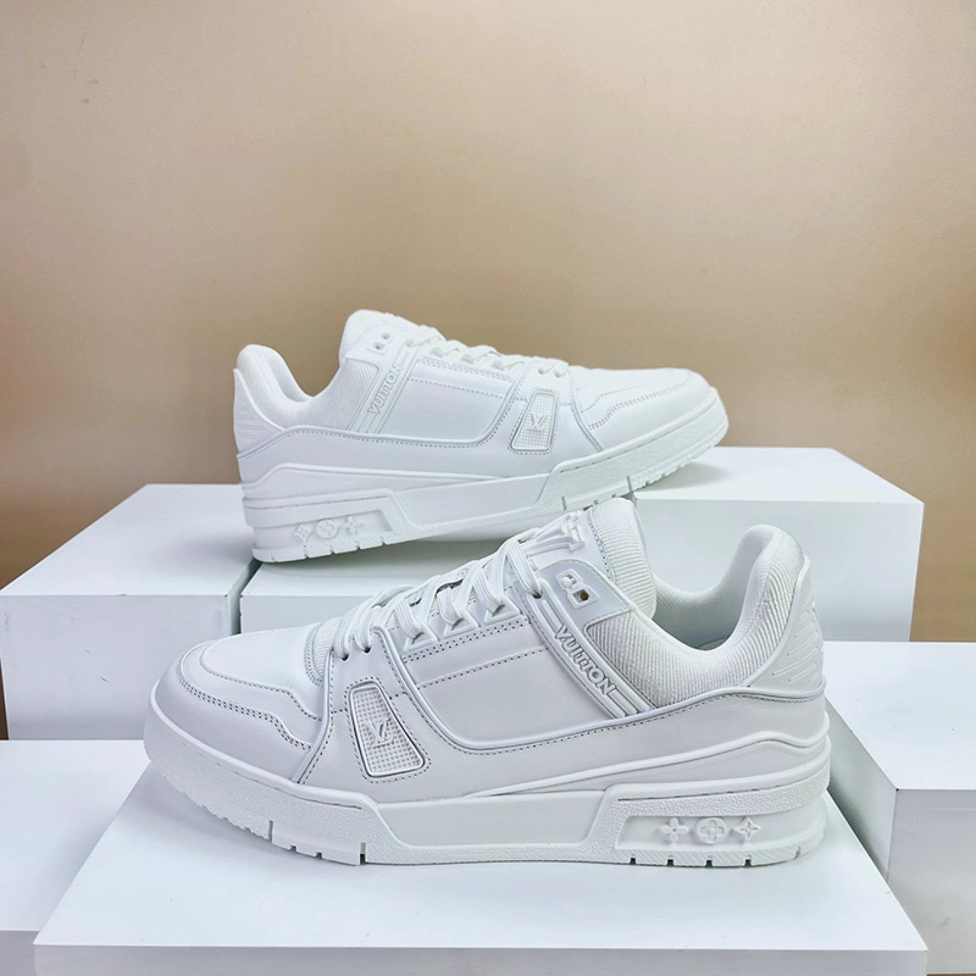 Luxury Virgil Trainer Sneakers White by Air Jordan