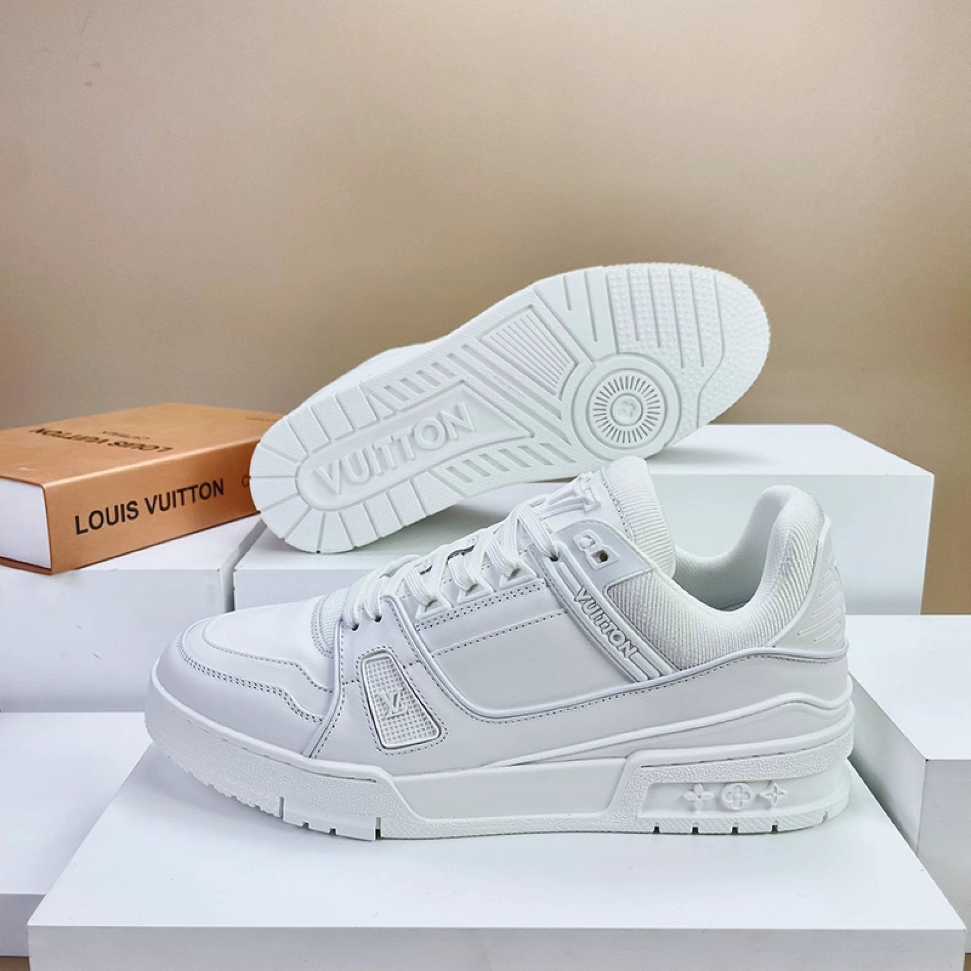 Luxury Virgil Trainer Sneakers White by Air Jordan