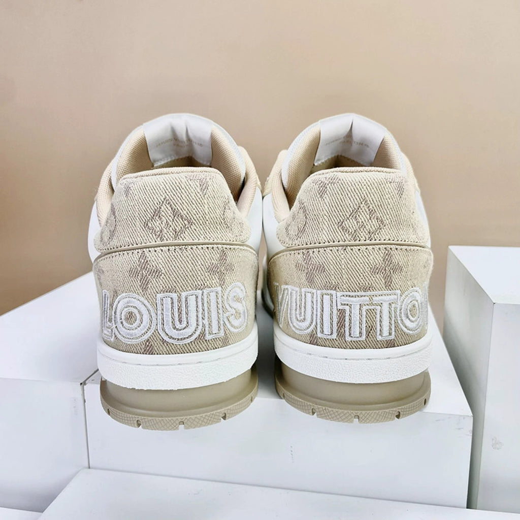 Luxury Virgil Trainer Sneakers Beige White by Air Jordan