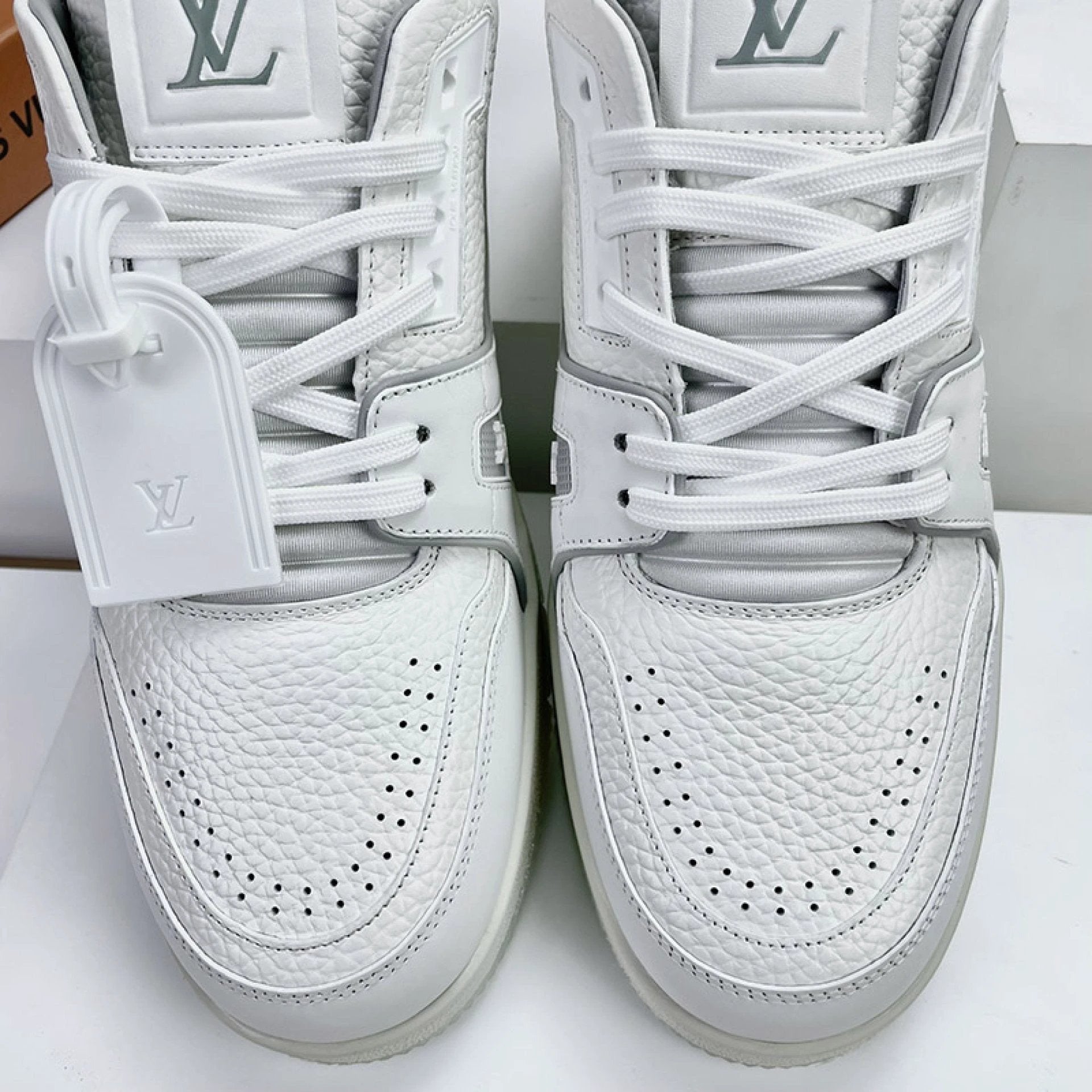 Luxury Virgil Trainer Sneakers White Signature by Air Jordan