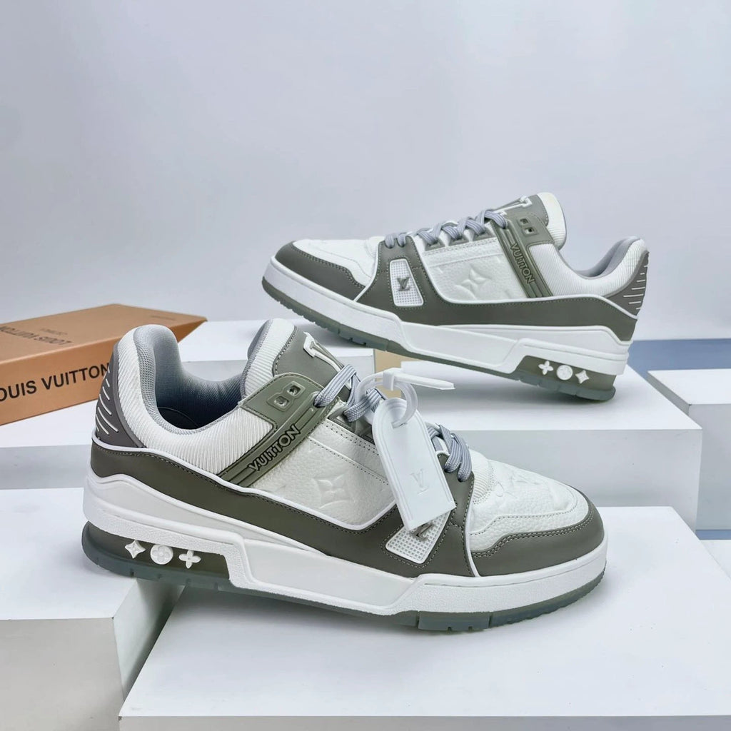 Luxury Virgil Trainer Sneakers Grey White by Air Jordan