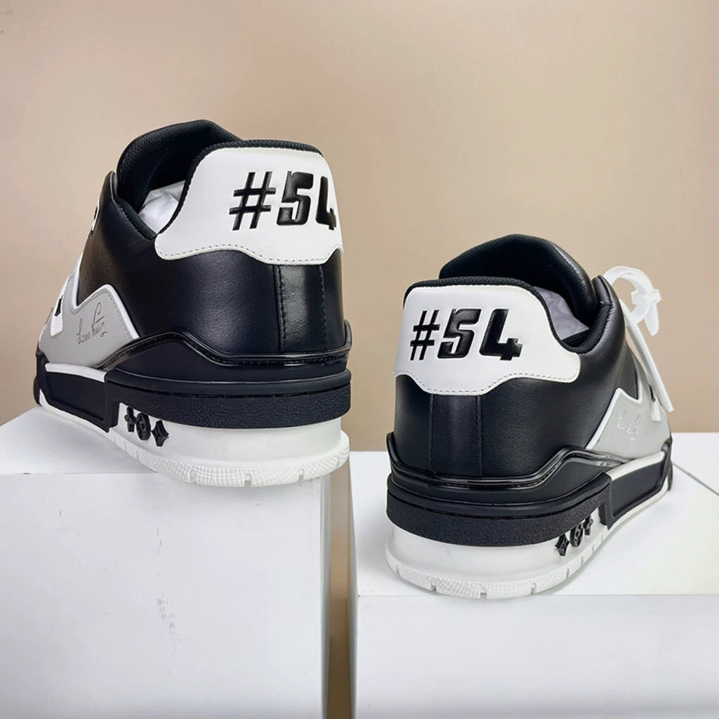 Luxury Virgil Trainer Sneakers Black Grey White by Air Jordan