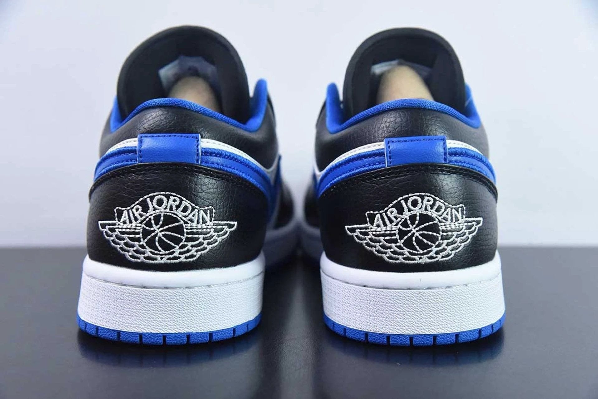 Air Jordan 1 Low Black Game Royal Metallic Platinum by Air Jordan