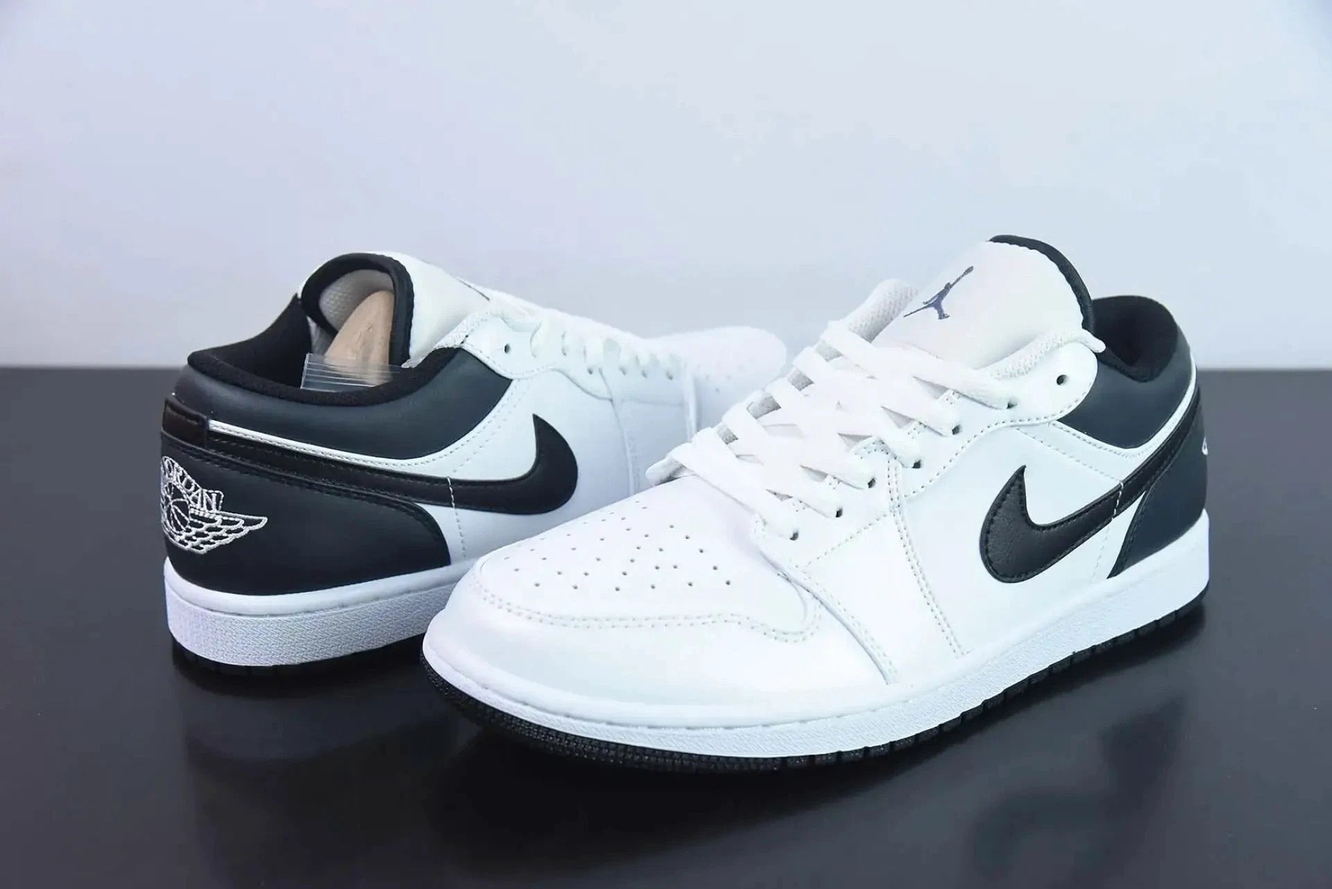 Air Jordan 1 Low White Black 553560-132 by Air Jordan