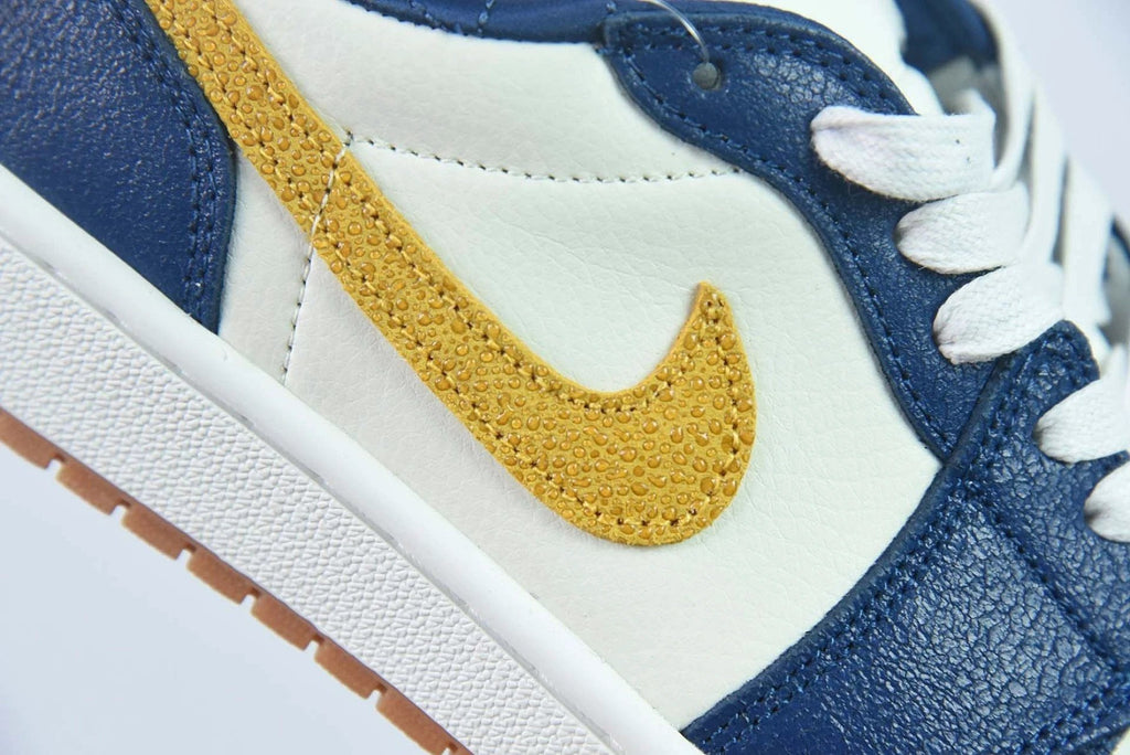 Air Jordan 1 Low OG “Marquette” PE Navy Blue White by Air Jordan