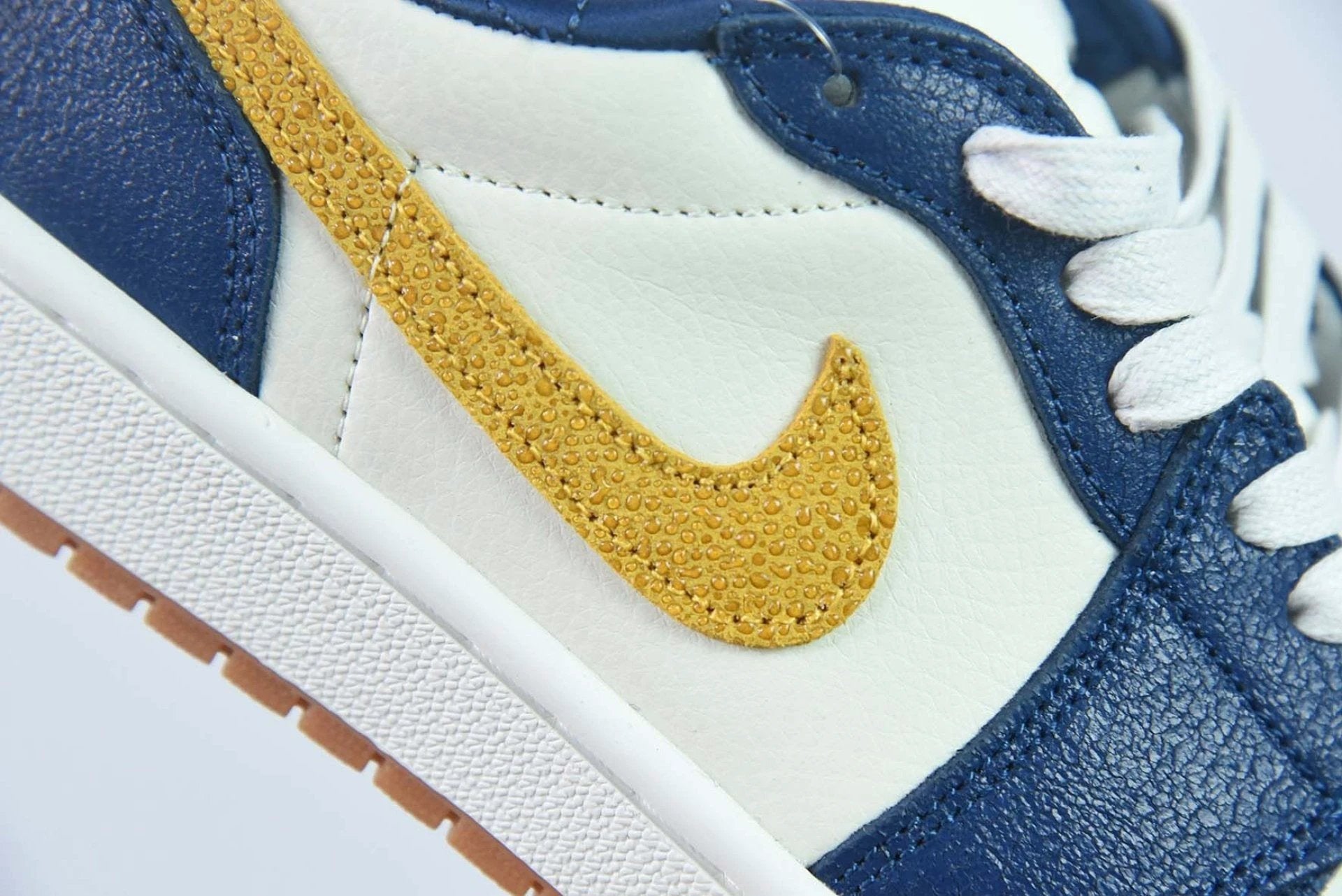 Air Jordan 1 Low OG “Marquette” PE Navy Blue White by Air Jordan