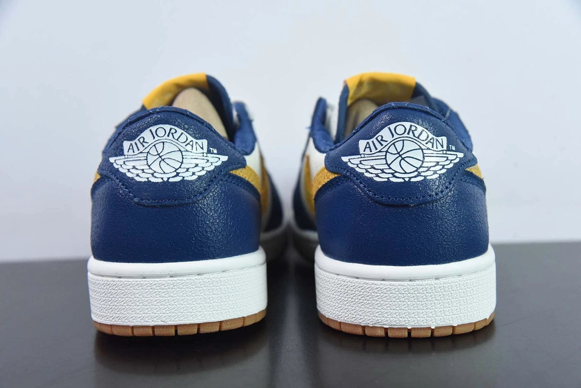 Air Jordan 1 Low OG “Marquette” PE Navy Blue White by Air Jordan