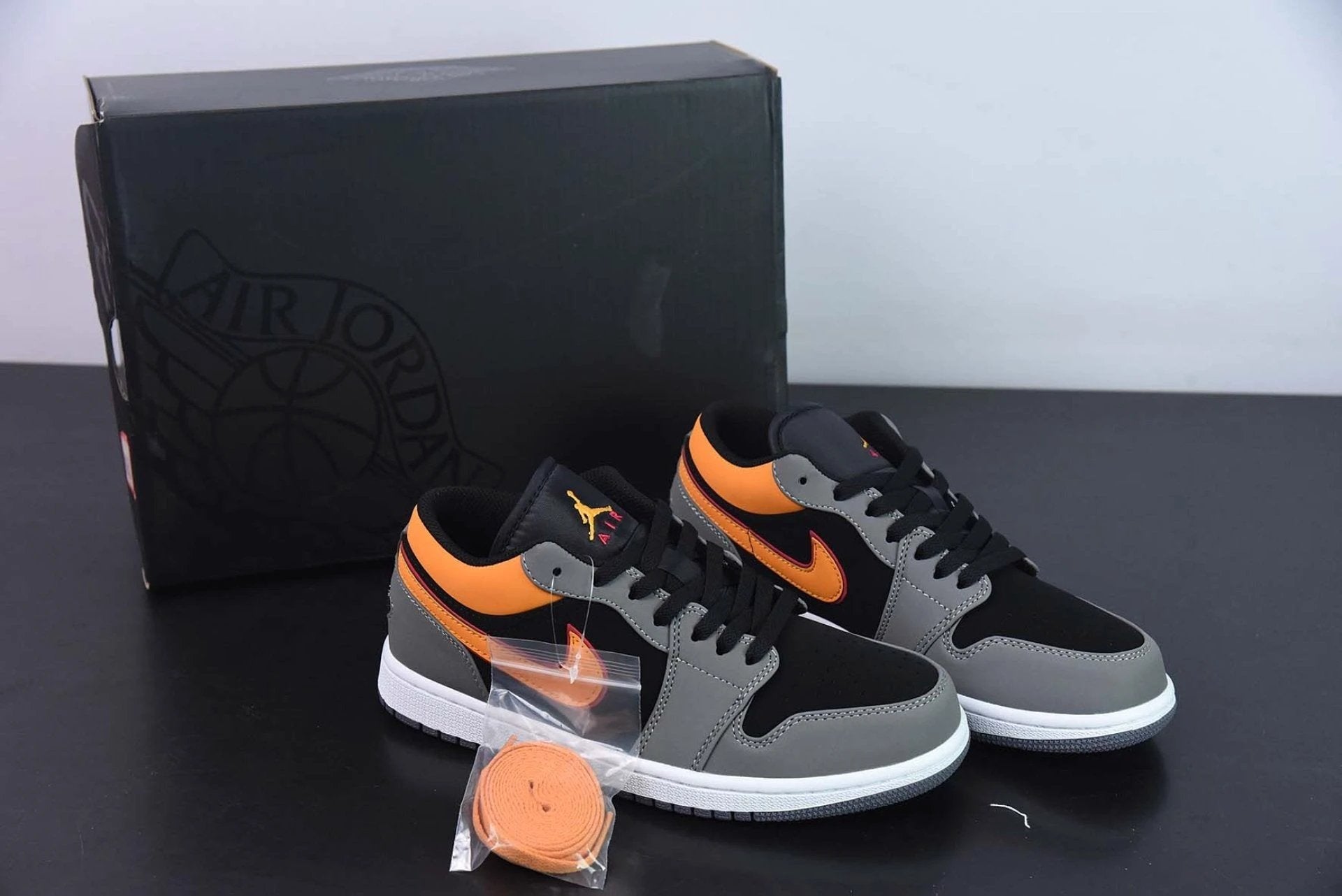 Air Jordan 1 Low SE Light Graphite Vivid Orange by Air Jordan