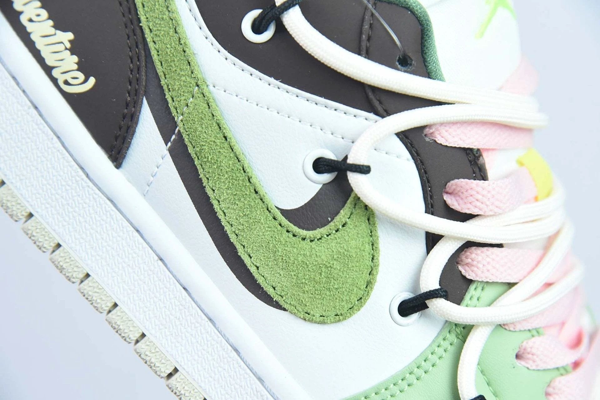 Custom Air Jordan 1 Low Sail White Oil Green by Air Jordan