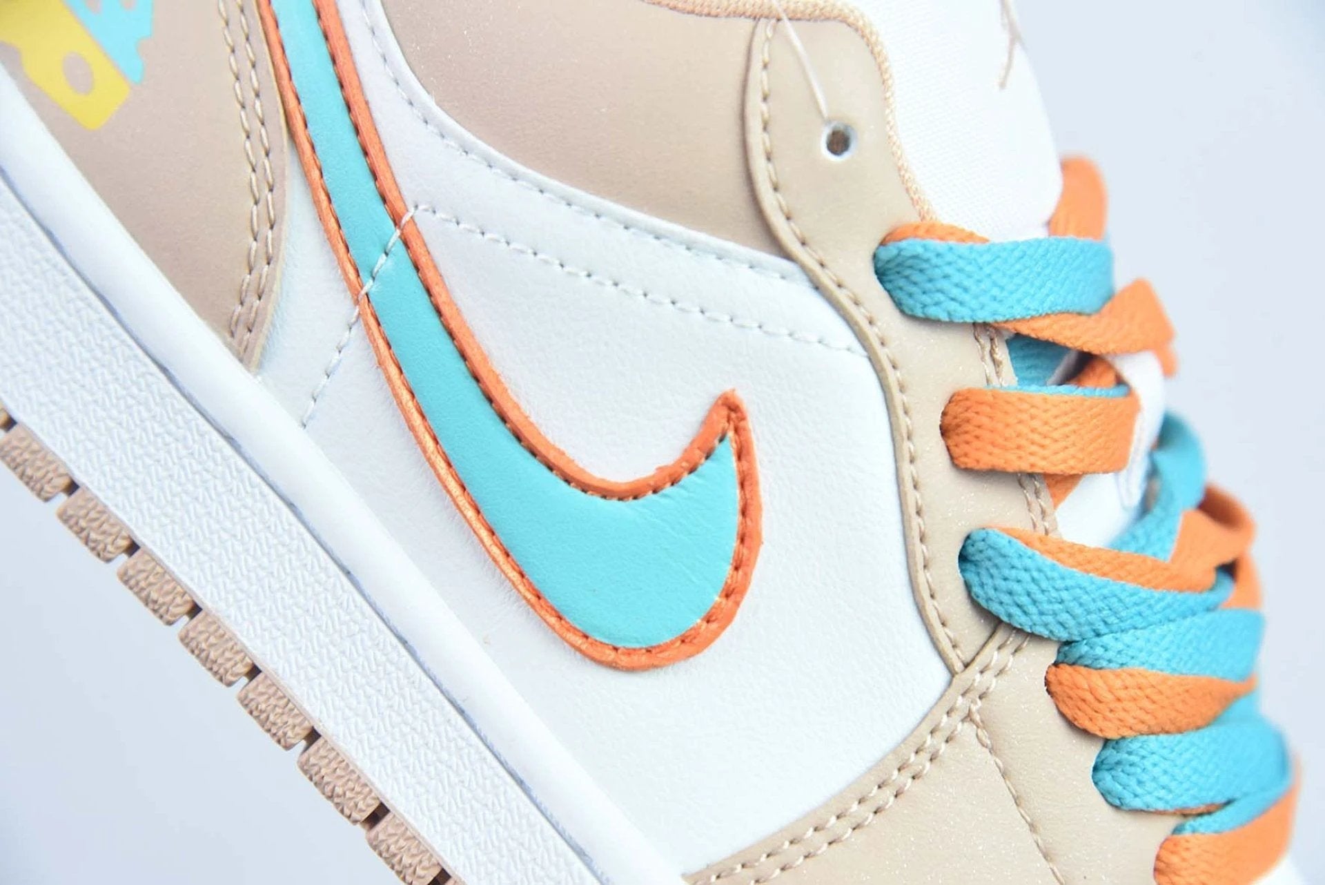 Custom Air Jordan 1 Low Sunset Haze White Bright Citrus by Air Jordan