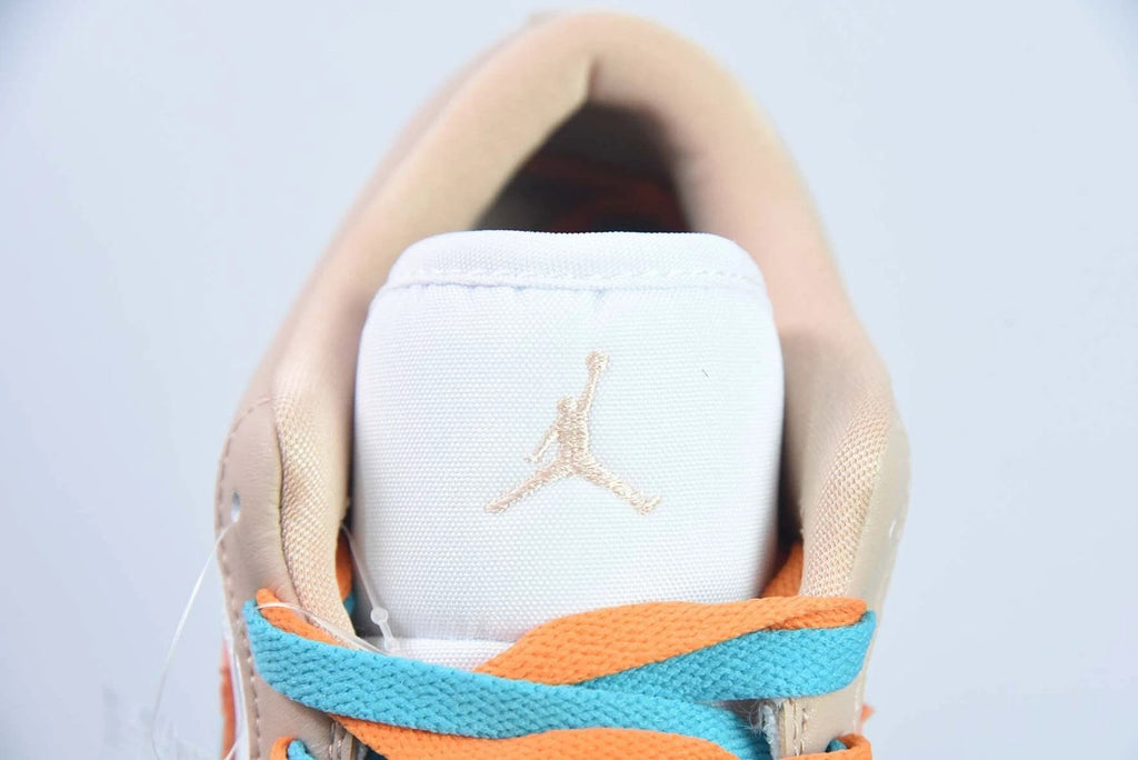 Custom Air Jordan 1 Low Sunset Haze White Bright Citrus by Air Jordan