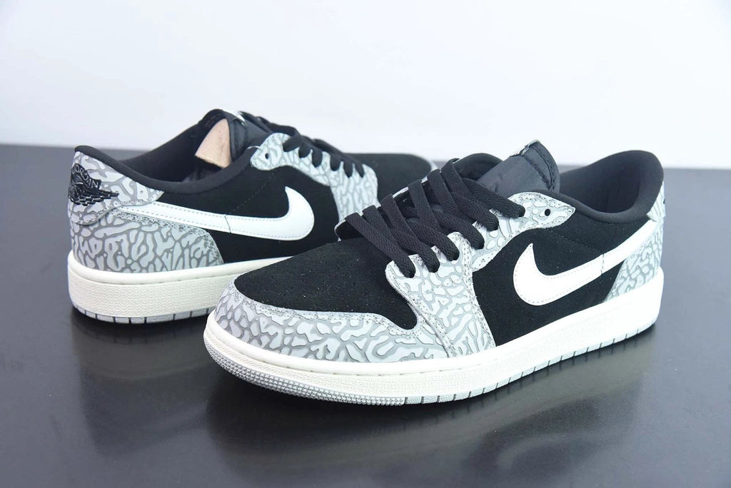 Air Jordan 1 Retro Low OG Black Cement by Air Jordan