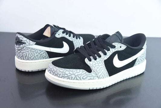 Air Jordan 1 Retro Low OG Black Cement by Air Jordan