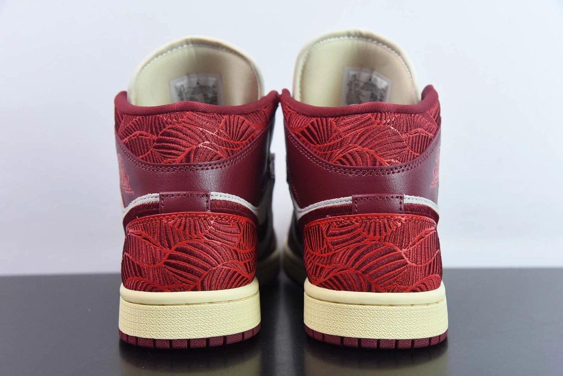 Air Jordan 1 Mid SE Tiki Leaf Team Red by Air Jordan