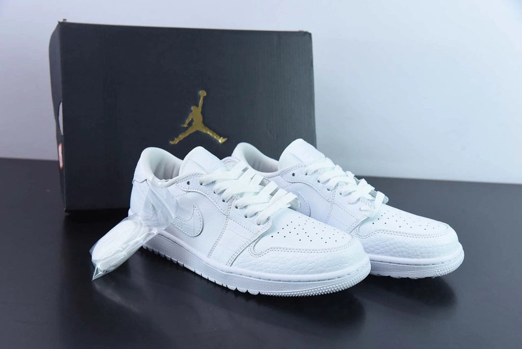 Air Jordan 1 Retro Low Golf White Croc by Air Jordan
