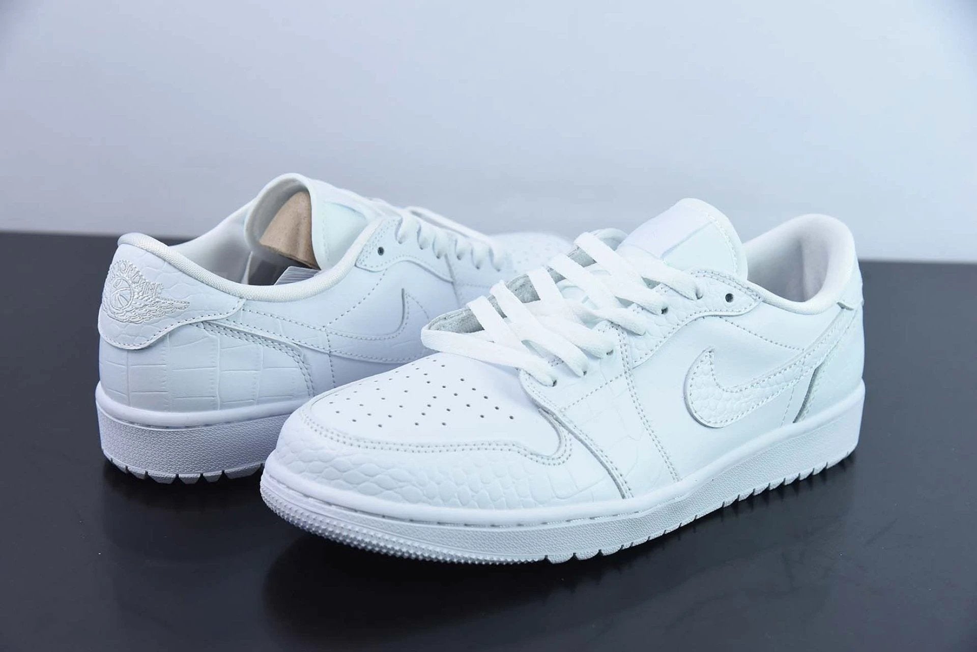 Air Jordan 1 Retro Low Golf White Croc by Air Jordan