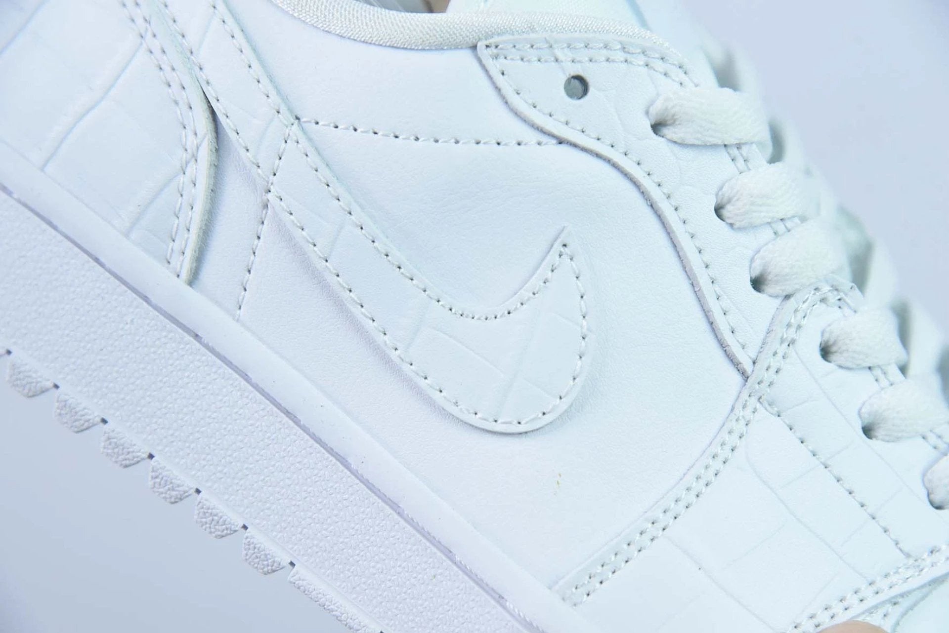 Air Jordan 1 Retro Low Golf White Croc by Air Jordan