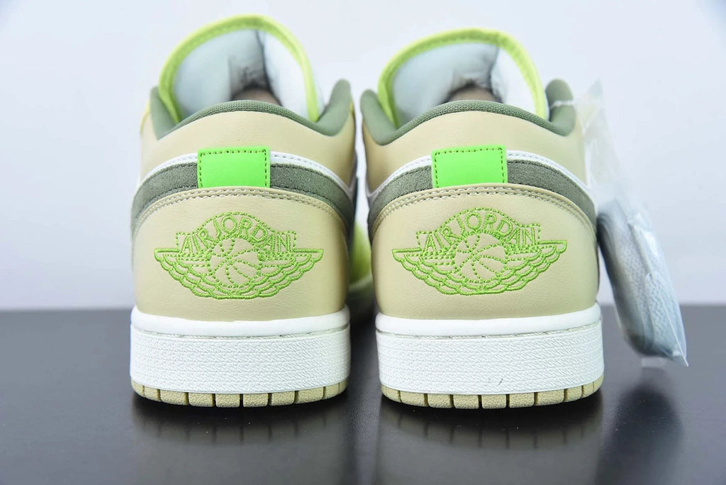 Air Jordan 1 Low Sail White Oil Green by Air Jordan
