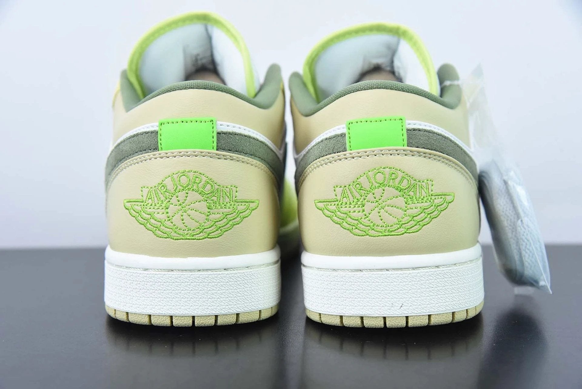 Air Jordan 1 Low Sail White Oil Green by Air Jordan