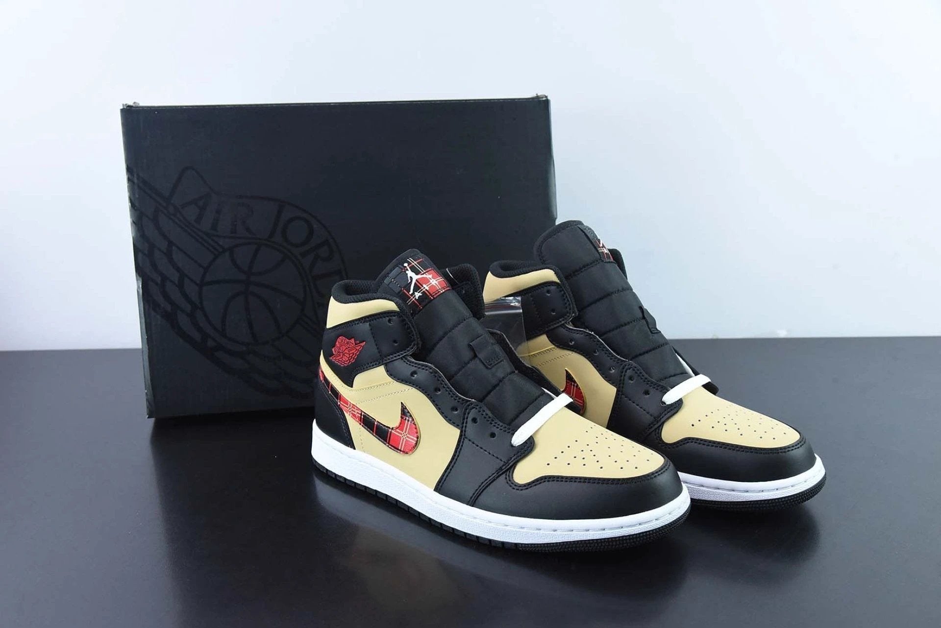 Air Jordan 1 Mid Tartan Swoosh by Air Jordan