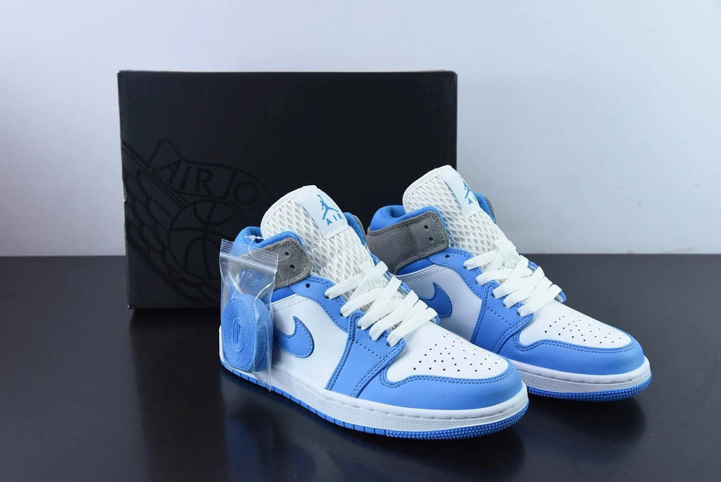 Air Jordan 1 Mid University Blue Grey by Air Jordan