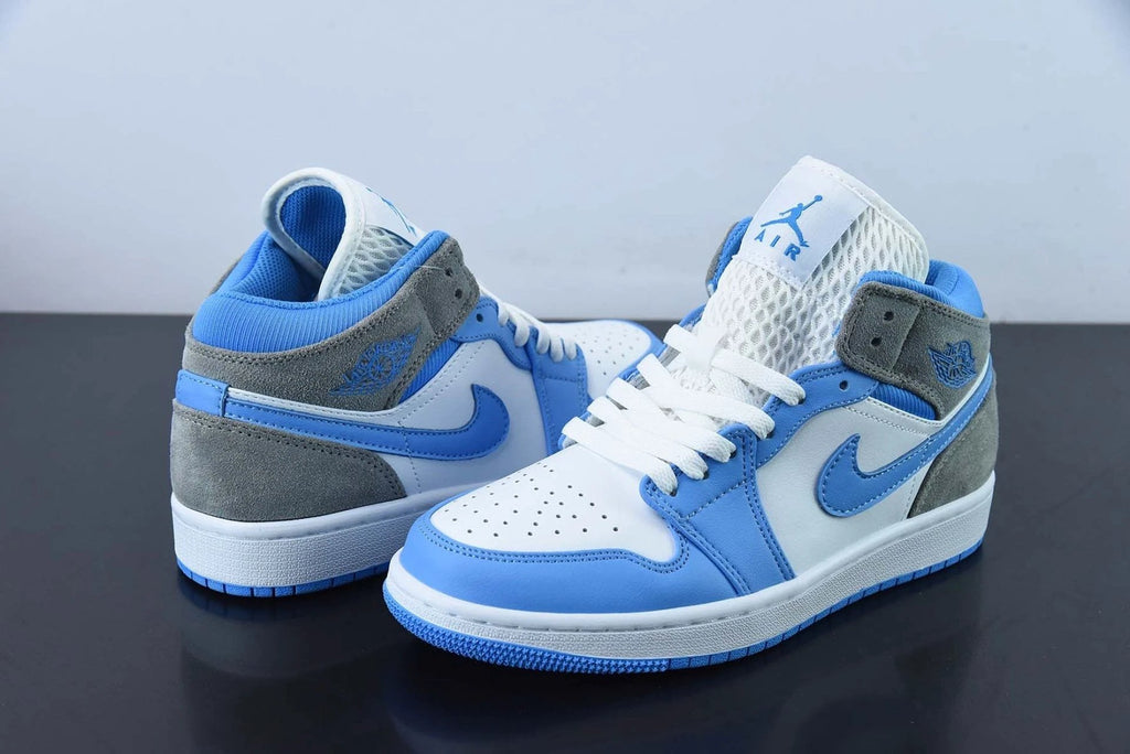 Air Jordan 1 Mid University Blue Grey by Air Jordan