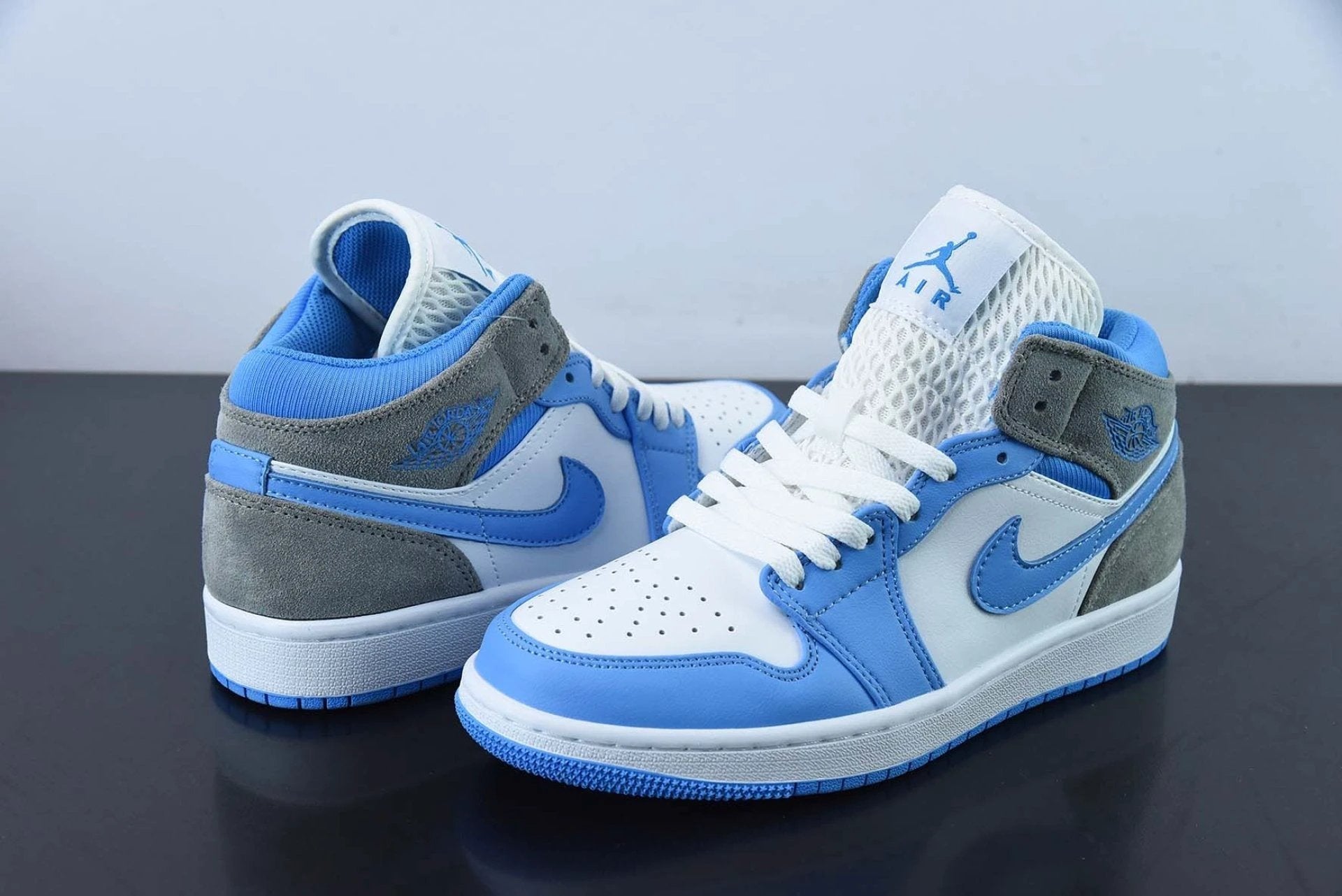 Air Jordan 1 Mid University Blue Grey by Air Jordan